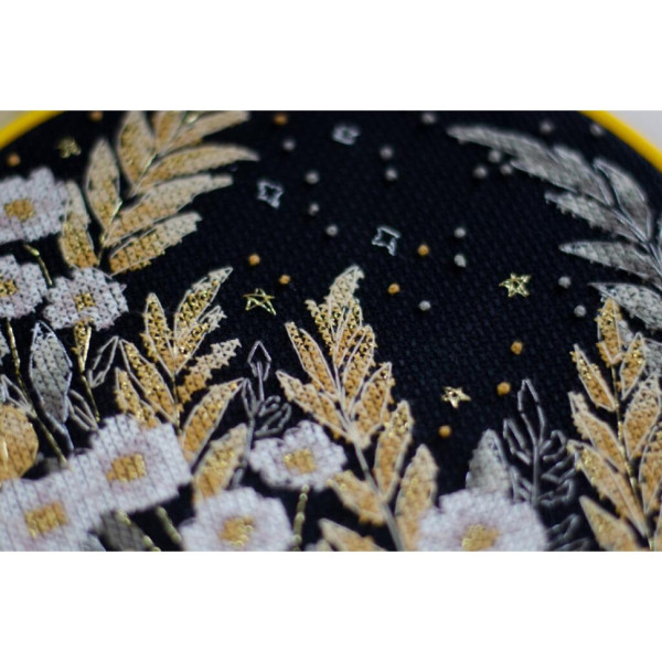 Набір для вишивання хрестиком "Блиск від зоряного сяйва" AHM-080, 17х17 см (AHM-080)