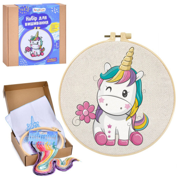 Дитячий набір для вишивання "Єдиноріг" DYEK1021 п'яльце 20 см (DYEK1021)
