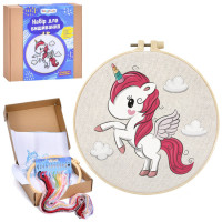 Дитячий набір для вишивання "Єдиноріжка" DYEK1017 п'яльце 20 см (DYEK1017)