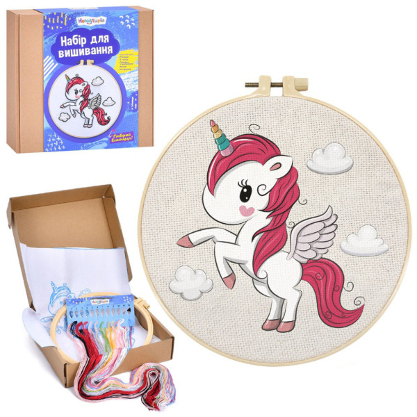 Дитячий набір для вишивання "Єдиноріжка" DYEK1017 п'яльце 20 см (DYEK1017)