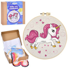 Дитячий набір для вишивання "Єдиноріг" DYEK1014 п'яльце 20 см (DYEK1014)