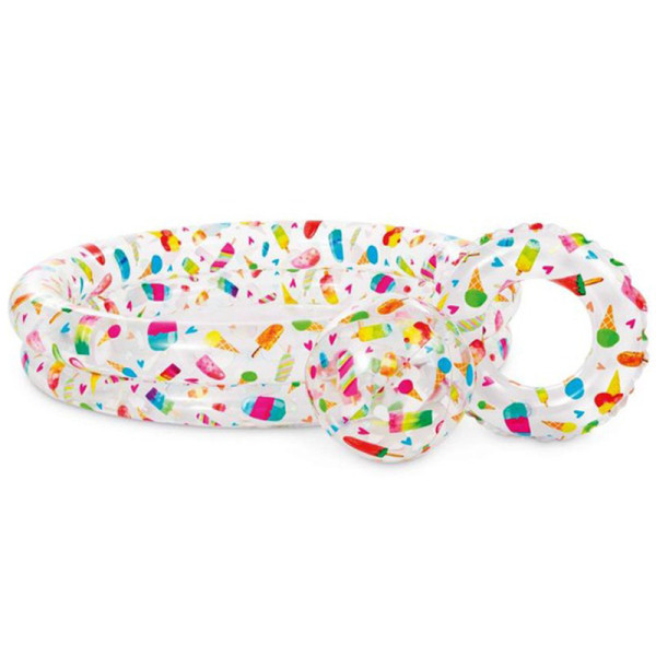 Дитячий надувний басейн Солодощі 59460-2 коло, м'ячик (59460-2)