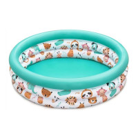 Дитячий круглий басейн "Звірята" 51008-2 розмір 102х25 см (51008-2)