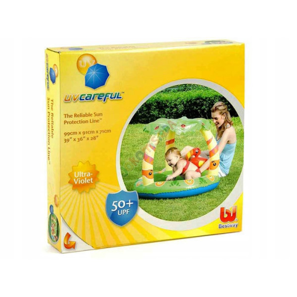 Детский надувной бассейн Джунгли BW 52179 с надувным дном