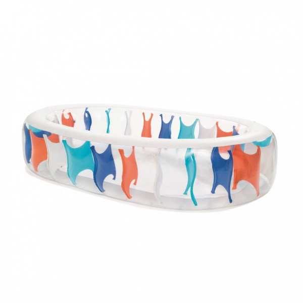 Надувной бассейн семейный 54066  эллиптический, 234-153-51см