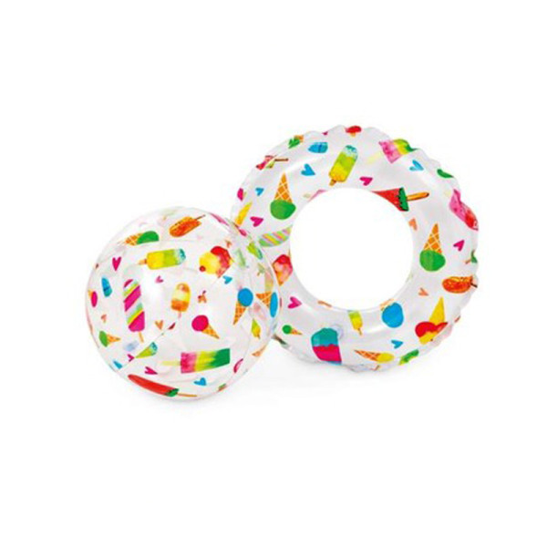 Дитячий надувний басейн Солодощі 59460-2 коло, м'ячик (59460-2)