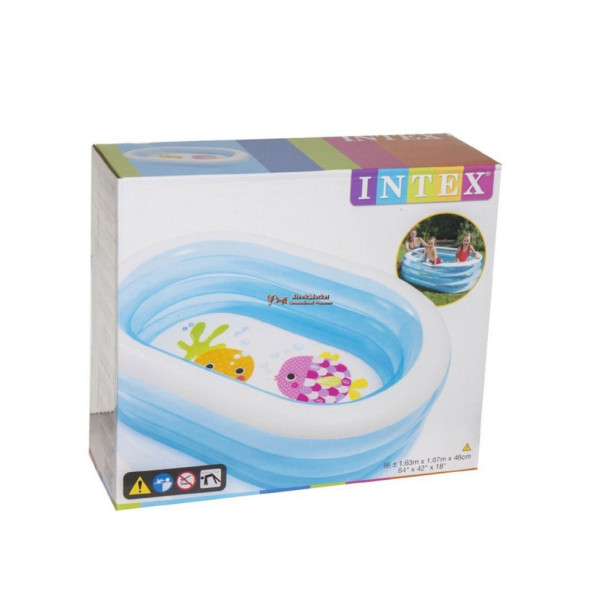Дитячий надувний басейн 57482 овал на 238 л (57482-1)