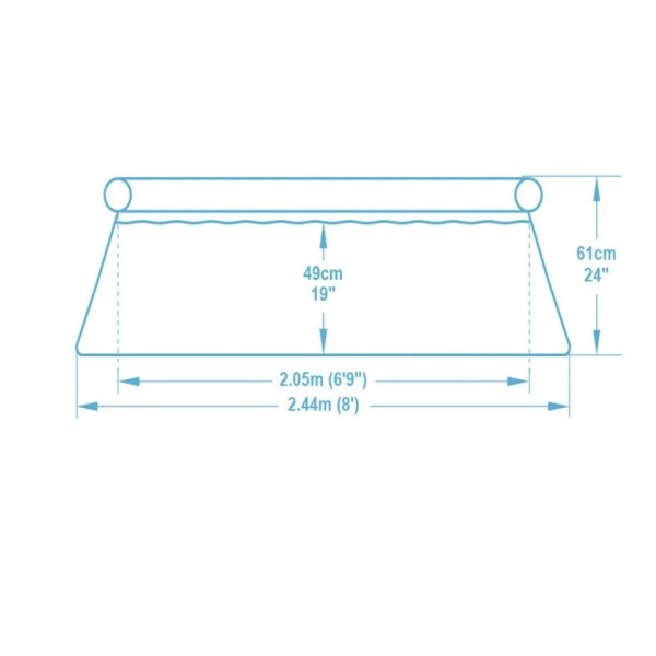Басейн надувний 57448S 244 x 61 см, круглий 1880 л (57448S)