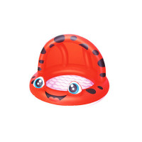 Дитячий надувний басейн BW 52189 з надувним дном  Сонечко (52189(Red))