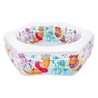 Дитячий надувний Басейн «Видра» 56493-2 надувне дно, 541 л, 191 x 178 x 61 см (56493-2)