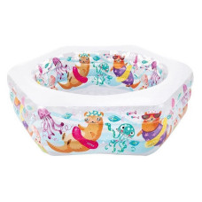 Дитячий надувний Басейн «Видра» 56493-2 надувне дно, 541 л, 191 x 178 x 61 см (56493-2)