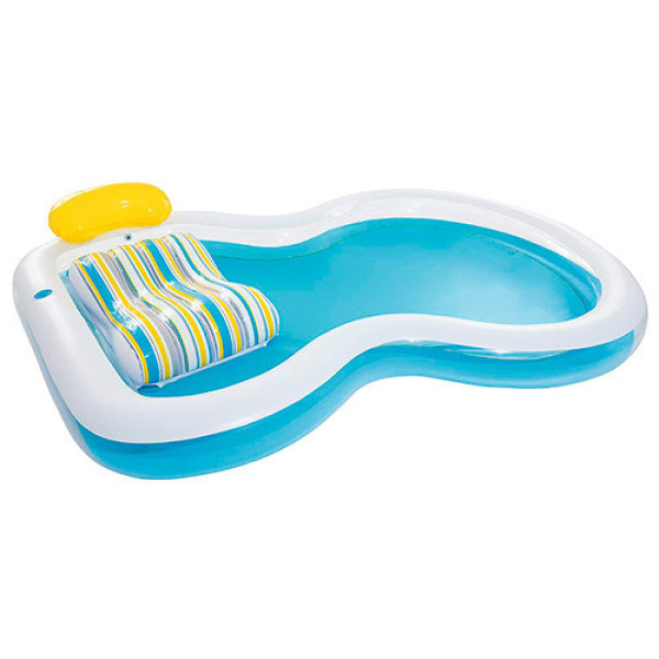 Детский надувной бассейн с шезлонгом BW 54168 со сливом