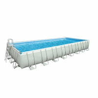 Басейн каркасний "Ultra Frame Rectangular" INTEX 26374 прямоуг, 975Х488Х132 см, 54368 л., фильтр-насос, лестница, подстилка, тент