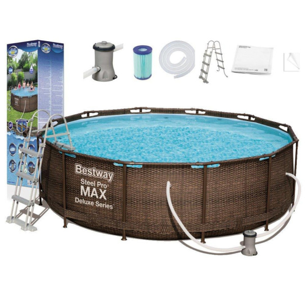 Басейн каркасний 56709 фільтр-насос, сходи, в коробці (56709)