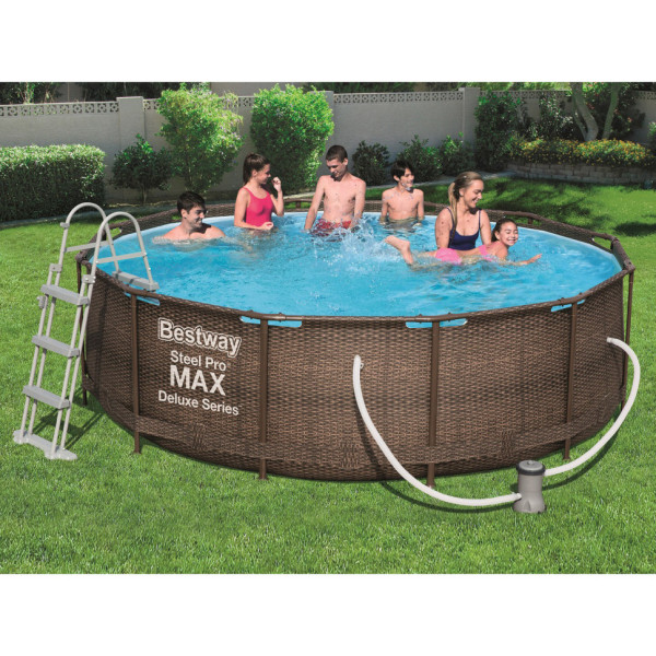 Басейн каркасний 56709 фільтр-насос, сходи, в коробці (56709)