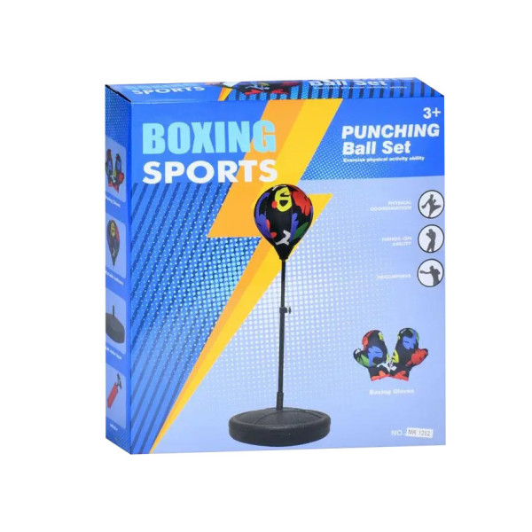 Боксерський дитячий набір MR 1252, 2 перчатки, груша на стійці, насос (MR 1252)