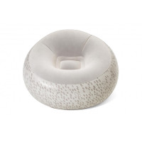 Надувное кресло BW 75052 велюровое Серый(75052(Grey))