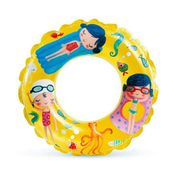 Дитячий надувний круг "Рибки" 59242(Yellow) жовтий 61 см (59242(Yellow))