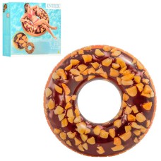 Надувний круг Шоколадний Пончик 56262 з ремкомплектом в наборі