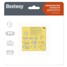 Ремкомплект для надувних виробів 62091 в наборі клей + плівка (62091)