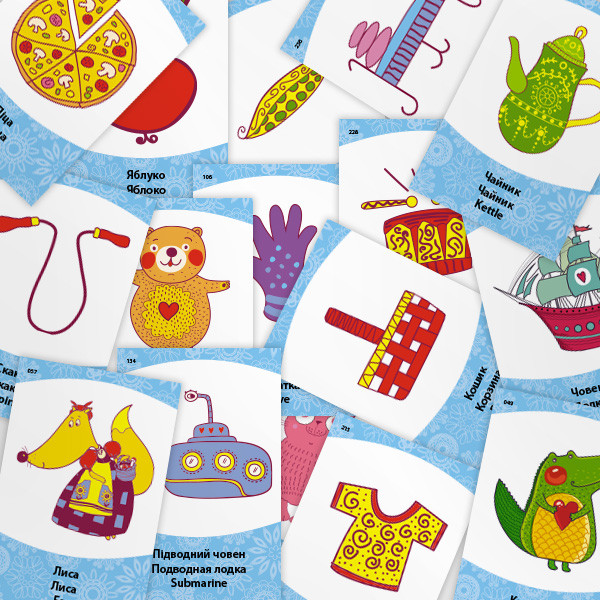 Настільна гра Поясни слово. Що до чого? Arial 911289 укр. мовою (911289)