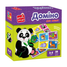 Детская настольная игра Домино "Зоопарк" VT2100-07, 28 плиток (VT2100-07)
