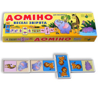 Настільна гра доміно "Веселі звірята" Енергія Плюс 87017, 28 елементів (87017)