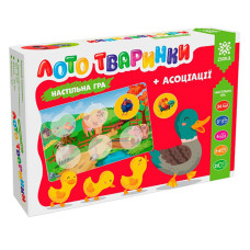 Настільна гра Лото тварини+асоціації 128527, 6 карток-планшеток (128527)
