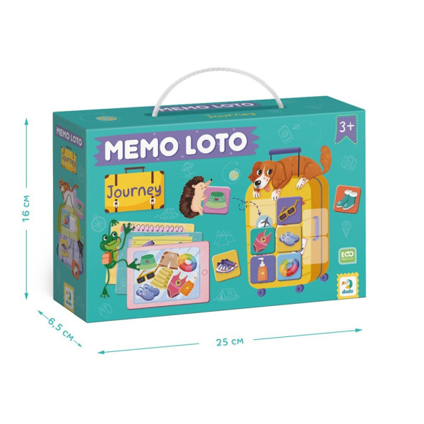 Настільна гра-лото "Збираємось у подорож" 301227, 32 фішки (301227)