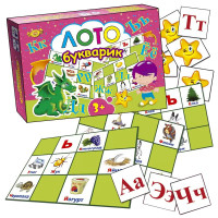 Дитяча розвиваюча гра "Лото. Букварик" MKM0306 рос. мовою (MKM0306)