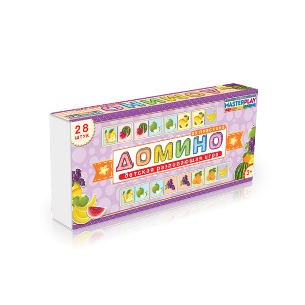 Детская настольная игра домино "Фрукты" 1-092 от 3х лет
