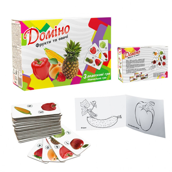 Настільна гра Доміно Фрукти і овочі 30764 (укр.) (30764)