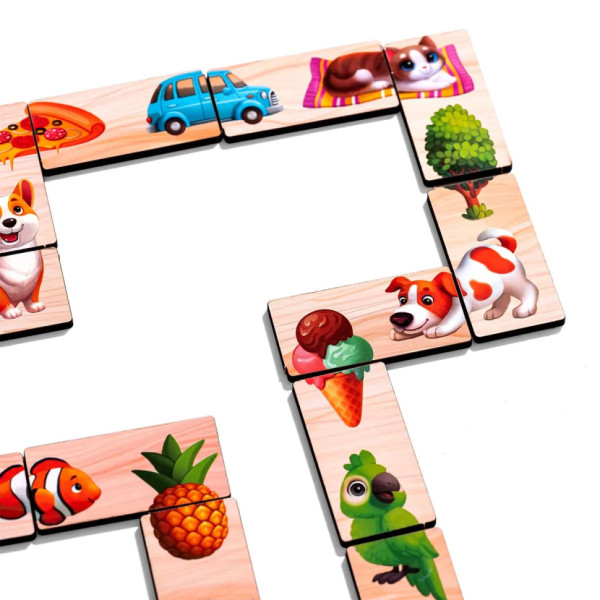 Деревянное домино "Половинки" (ПСД266) PSD266 (PSD266)
