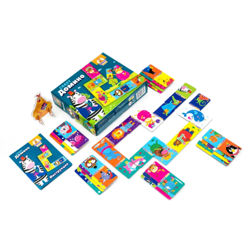 Гра настільна "Crazy Доміно" Vladi Toys VT8055-04 (укр)