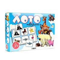 Детское лото "Животные" 30579, 54 фишки 9 планшеток(30579)