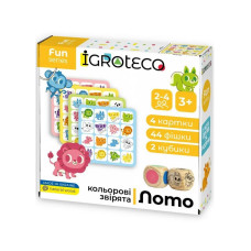 Дитяча настільна гра Розумне Лото "Кольорові звірята" 900804 (900804)