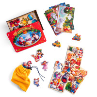 Настільна гра "Новорічне лото" (ПСД235) PSD235, 48 фігурних фішок (PSD235)