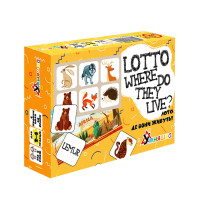 Развивающая настольная игра "Lotto Where do they live?" 2132-UM английский язык(2132-UM)