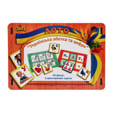 Настільна гра Лото "Абетка і цифри" (ПСД250) PSD250, 48 фішок (PSD250)