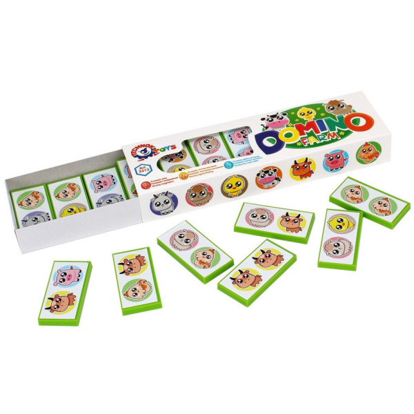Настільна гра Доміно дитяча "Ферма" ТехноК 3312TXK (3312TXK)