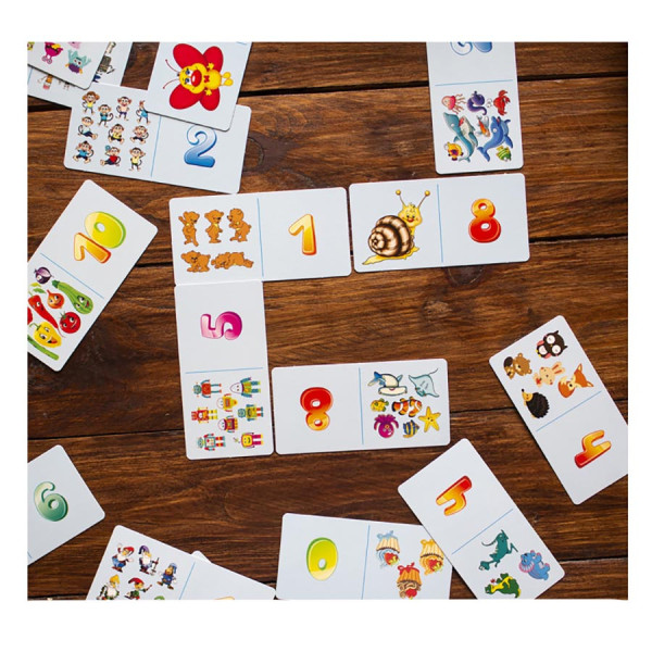 Навчальна настільна гра Доміно Порівняння НД015 дидактичний матеріал (НД015)