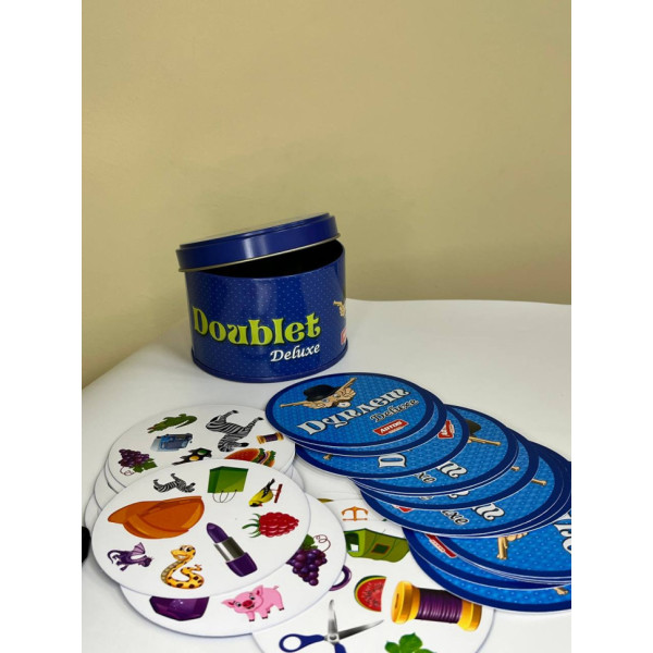 Настільна гра "Дуплет Deluxe" 1038 в металевій коробці (1038)