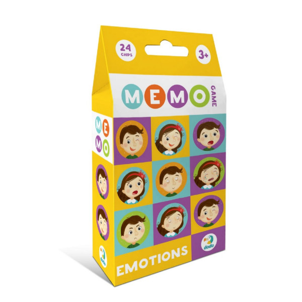 Настільна гра-мемо "Емоції" 301240, 24 фішки із зображенням (301240)
