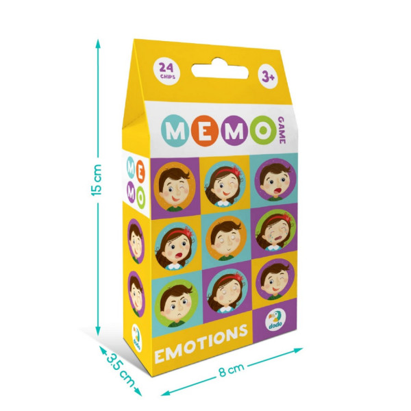Настільна гра-мемо "Емоції" 301240, 24 фішки із зображенням (301240)