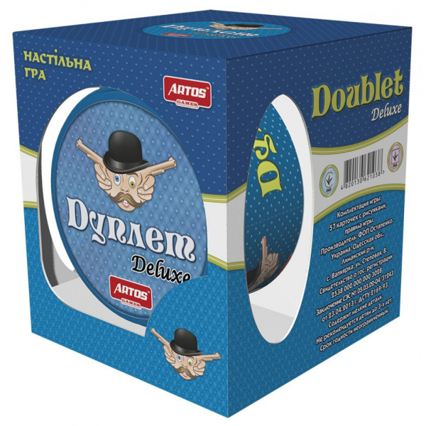 Настільна гра "Дуплет Deluxe" 1038 в металевій коробці (1038)