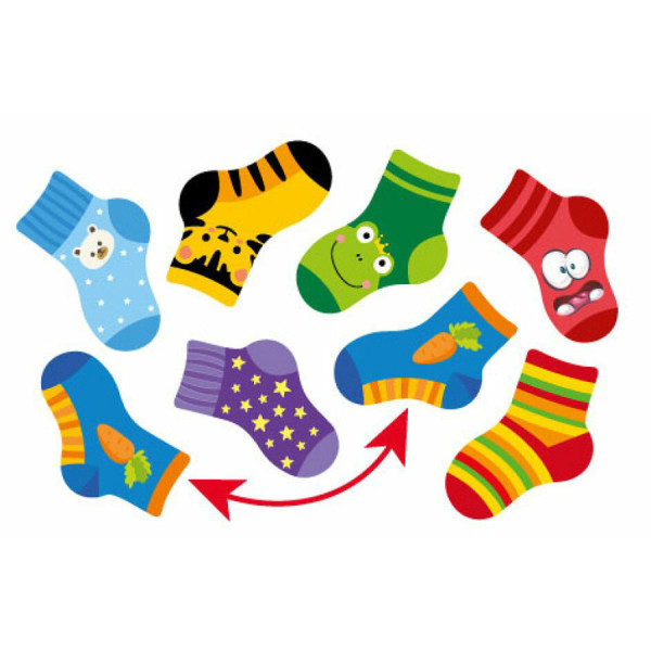 Настільна гра-мемо "Втрачені шкарпетки" 200000018, 64 картки (200000018)