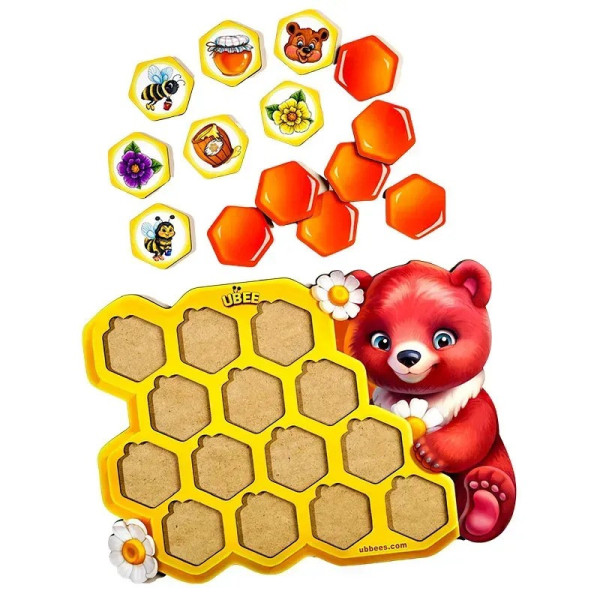 Дитячий пазл сортер "Меморі стільники" (ПСД277) PSD277 (PSD277)