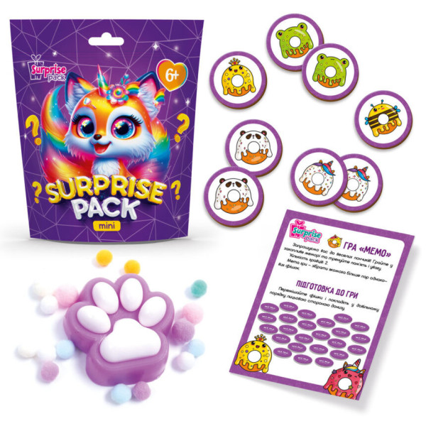 Ігровий набір-сюрприз "Surprise Pack Mini 3" VT8040-03 настільна гра та сквіш (VT8040-03)