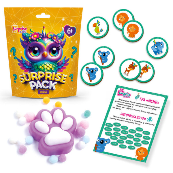 Ігровий набір-сюрприз "Surprise Pack Mini 1" VT8040-01 настільна гра та сквіш (VT8040-01)