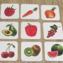 Детская настольная игра "Овощи и фрукты (Мемо)" 0659, 35 парных картинок